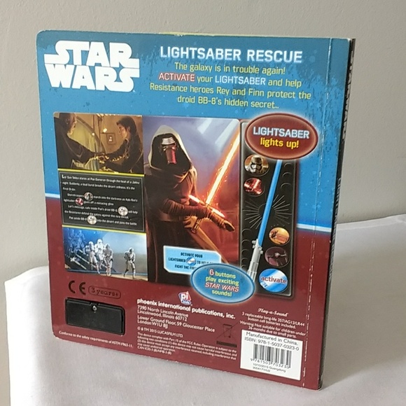 Star Wars Lightsaber Rescue play-a-sound book - Picture 3 of 5